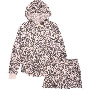 Victoria’s Secret Waffle Hoodie and Short Set Size Medium